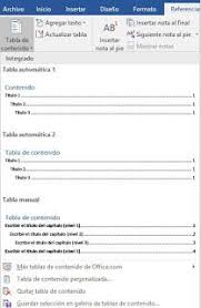 Como Hago Como Hago Como Crear Una Tabla De Contenido En Word 2010 Tabla De Contenido Tabla Crear