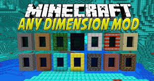 Any Dimension Mod 1 12 2 1 7 10 Adds Many Dimensions Made Out Of Any Material You Want Stone Cobblestone Dirt Wood Obsidian Di Crafting Recipes Making Out Mod