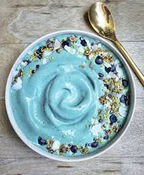 Blue Spirulina Smoothie Bowl Spirulina Smoothie Blue Smoothie Recipes Smoothie Bowl