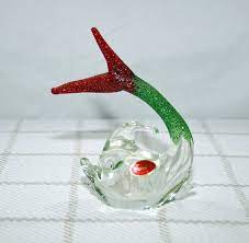 Vintage Rare Murano Fish With Textured