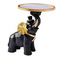 Bandeja de almacenamiento de estatuas de elefante de ...