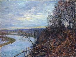 November Afternoon By Alfred Sisley Canvas Art Print Impressionist Landscape Impressionist Paintings Impressionism