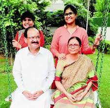 Presented muppavarapu venkaiah naidu natioanl award for social service to dr. Naidu Favourite In V P Poll Today