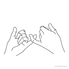 Millions of unique designs by independent artists. Pinky Promise Photographic Print By Savagedesigns Promise Tattoo Outline Art Line Art Drawings