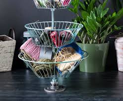 A simple solution to this problem is to create a beautiful hanging basket stand. 3 Tiered Basket Stand Made From A Hanging Basket Hearth And Vine