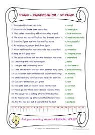Phrasal Verbs Worksheet Free Esl Printable Worksheets Made By Teachers Verb Worksheets Verb English Vocabulary