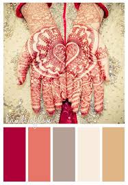 Quite Quiet For Indian Colours But Softer On The Eye Color Henna Designs Color Swatches