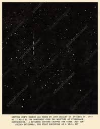 All tracking of the rocket in flight had to be conducted passively by means of radar, without onboard response, and with the help of ground telescopes. Sputnik 1 Rocket Track Stock Image S770 0018 Science Photo Library