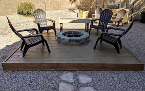1 hour diy fire pit | build a fire ring with the making life. Fire Pit Deck Ryobi Nation Projects