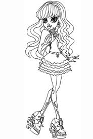 Monster High Coloring Pages Twyla Monster Coloring Pages Cartoon Coloring Pages Cute Coloring Pages