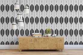 Black And White Leaf Peel And Stick Wallpaper Self Adhesive Geometric Chic Floral Black And White Leaves Removable Wallpaper Peel And Stick Matte Vinyl Wall Paper For Walls Cc001 White Leaf Black And White Leaves Home Decor