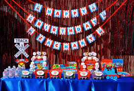 Themed Thomas The Train Birthday Party Ideas For Toddlers Thomas The Train Cherry On Top Parties Thomas Birthday Parties Train Birthday Party Decorations Train Theme Birthday Party