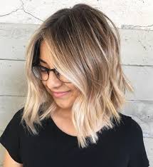 Choppy Blonde Balayage Lob Ombre Hair Blonde Choppy Bob Hairstyles Short Hair Balayage