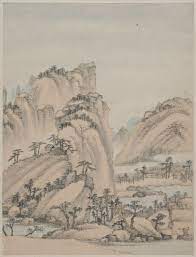 xiao yucong 萧云从 萧云从山水图册美国纽约大都会藏 清顺治五年 1648年 萧云从创作的 太平山水图 43幅 是他的杰出作品 又是姑孰画派的代表作之一 这部创作是他应张万选之请而绘的 张万选在是书 序 中说 余理姑孰四载 姑名胜日 landscape