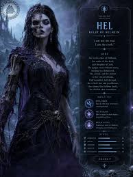 ❄️💀 𝗛𝗲𝗹 – 𝗧𝗵𝗲 𝗚𝗼𝗱𝗱𝗲𝘀𝘀 𝗪𝗵𝗼 𝗪𝗮𝘀 𝗚𝗶𝘃𝗲𝗻 𝗮𝗻 𝗘𝗻𝘁𝗶𝗿𝗲 𝗥𝗲𝗮𝗹𝗺 𝘁𝗼 𝗥𝘂𝗹𝗲 In Norse mythology, Hel is the ruler of Helheimr, the shadowy underworld where those who die of sickness, old