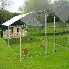 Enclos Poulailler 12 M Parc Grillage 4x3m Acier Galvanise 12874 Poulailler Poulailler Bois Enclos Poules
