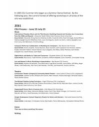 In 1985 CSU Summer Arts began as a Summer Dance Festival