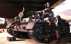 汽车漂移专业杂志刊登 少女与战车 专题 卖萌 tank anime tank anime military