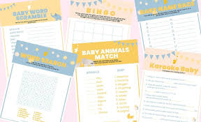 How to get what you want from a baby shower. Printable Baby Shower Games By Webbabyshower