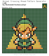 Fai clic ora per giocare a color pixel link. Zelda Link Pixel Guide Zelda Quilt Cross Stitch Embroidery Link Quilt