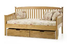 A smart solution when you live in a small space. Serene Eleanor 3ft Single Oak Wooden Day Bed Frame By Serene Furnishings