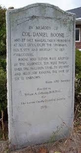 Col Daniel Boone Marker Famous Tombstones Daniel Boone Famous Graves