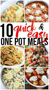 Quick And Easy One Pot Meals Main Meals Pasta One Pot Meals Easy One Pot Meals