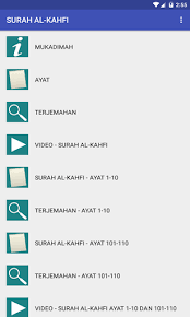 Seperti kisah kesalehan 7 orang pemuda yang berlindung di dalam gua dari kekejaman penguasa waktu itu. Download Surah Al Kahfi Free For Android Surah Al Kahfi Apk Download Steprimo Com