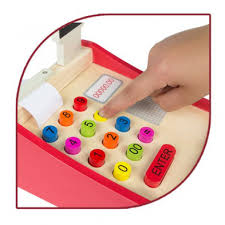 Caixa registadora de madeira