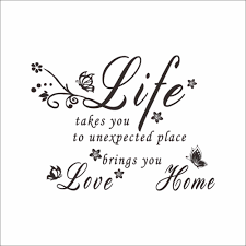 Grosshandel Neue Mode Schmetterling Blume Reben Englisch Spruche Wandaufkleber Buchstaben Liebe Das Leben Sie Live Wand Dekor Fur Wohnzimmer Von Samanthaadam1820 3 86 Auf De Dhgate Com Dhgate