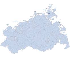 Orientierungsläufer nutzen sehr exakte karten. Vektorgrafik Von Mecklenburg Vorpommern Mit Funfstelligen Postleitzahlen