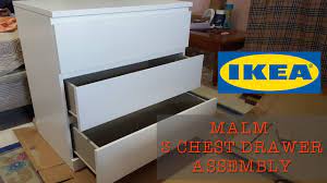 It's not a full tutorial but it shows enough of the process. Ikea Malm 3 Chest Drawer Assembly Youtube