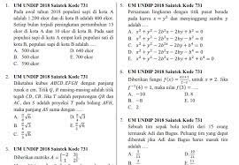 Soal Ujian Mandiri Uns 2018 Kunci Ujian