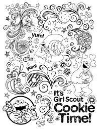 Girl scouts coloring pages kids updated. Girl Scout Cookie Coloring Page 2021 Novocom Top