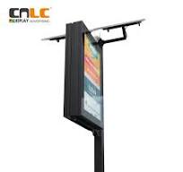 Street Pole Scrolling Poster Light Box With Solar Panel ...