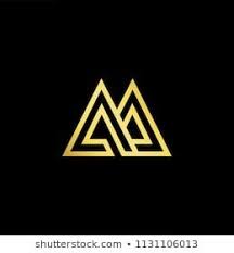 Black And Gold Logo Maker Abstract Letter Aa Am Ma Minimal Logo Design Template Vector Letter Logo With Gold And Black Color Logo Design Template Minimal Logo Design Logo Images