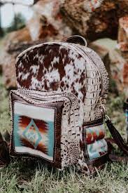 Pendleton Cowhide Backpack Western Purses Western Bags Purses Cowhide Purse