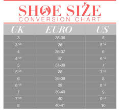 European Shoe Size Conversion Chart Shoes