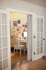 Enhance french door security with better glass, steel frames, tough locks, hinges, and stronger french door security depends on your doors. Great Idea For Creating Privacy With French Doors We Are Thinking Of Changing Our Office Into A Guest Room Office French Doors Interior French Doors Home