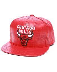 Chicago Bulls Nba Current Perforated 100 Leather Snapback Hat By Mitchell Ness Leather Snapback Chicago Bulls Snapback Hat Hats For Men