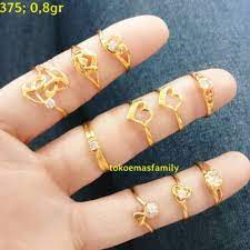 Maybe you would like to learn more about one of these? Kode 2 Cincin Emas Kode 375 Berat 0 8 1 3 Gram Mentok Ring 14 Shopee Indonesia