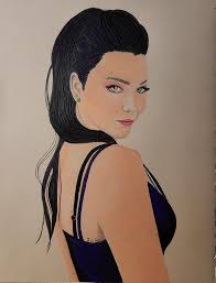 A recent pooch tandem portrait. ROSIE and ELLIE 16"x12"