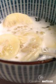 Perles De Tapioca Au Lait De Coco Et Bananes Cuisine Metisse Perle De Tapioca Tapioca Au Lait Recette Tapioca