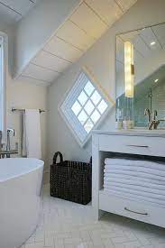 They also can leave you scratching your head as you try to come up with a design that makes the most of the space. Attic Bathroom Sloped Ceiling Design Ideas
