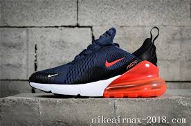 Air Max 270 Premium Nike 270 Black And Blue Nike Air Max 270 Air Cushion Mens Running Shoes Ah8050 401 Navy Blue White Red Nike Air Max Nike Air Max For Women Cheap Nike Air Max