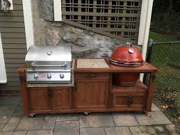 dual grill cabinet for kamado joe primo