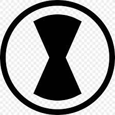 The image is png format with a clean transparent background. Black Widow Thor Symbol Logo Daredevil Png 1024x1024px Black Widow Area Black Black And White Daredevil