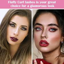 Set 10 Pairs Gene False, Longziming, Aspect Natural, Curl Fluffy, Negru