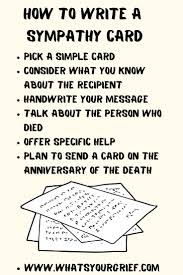 What To Write In A Sympathy Card Whats Your Grief Writing A Sympathy Card Sympathy Cards Sympathy Card Messages