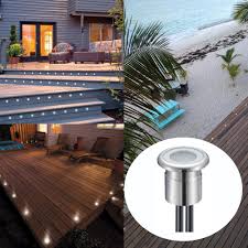 Dhl Free 30pcs Lots 0 8w Round Stainless Steel Dc12v Ip67 Recessed Led Deck Lighting Outdoor Lamp Light Driver Led Deck Light Deck Lightled Decke Lampe Aliexpress
